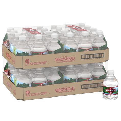 ARROWHEAD Brand 100% Mountain Spring Water, 8-ounce mini plastic bottles (Pack of 48) - Walmart ...