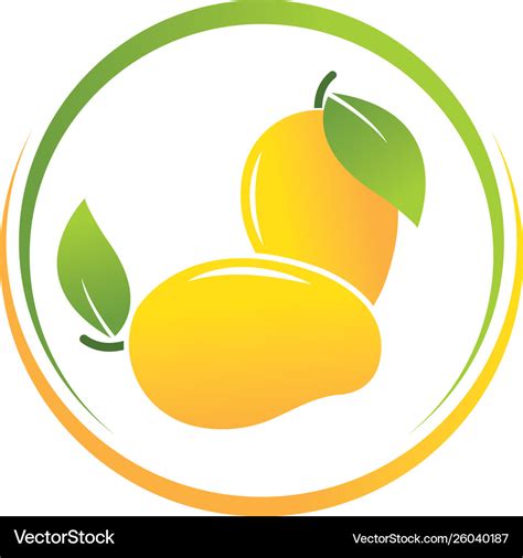 Mango logo Royalty Free Vector Image - VectorStock