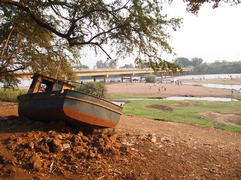 Gambela, Ethiopia. The Baro River, which forms part of the border ...