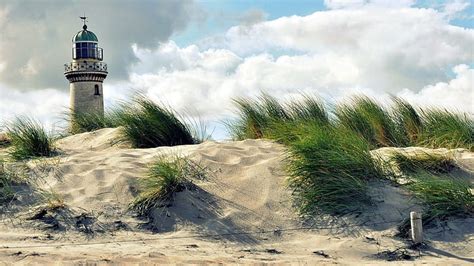 HD wallpaper: Beach Lighthouse, lighthouses, beaches, nature, sand, nature and landscapes ...