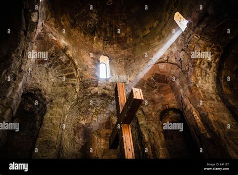 Inside Jvari church, Mtskheta, Georgia Stock Photo - Alamy