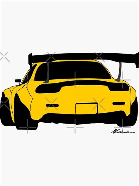 "RX7" Sticker for Sale by ClassicAuto | Redbubble