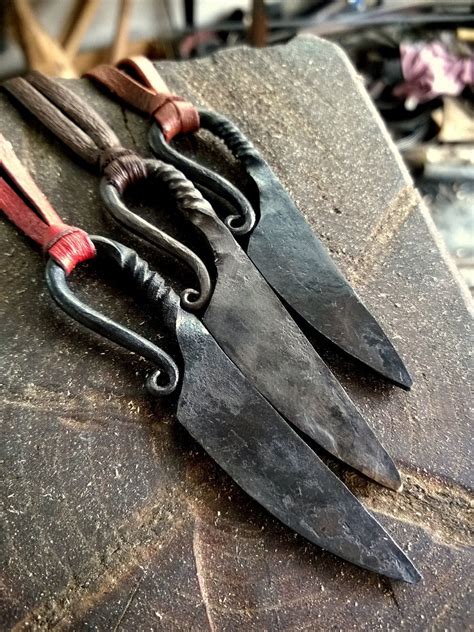 Viking Knife Pendant Blacksmith Knife Viking Knife With | Etsy