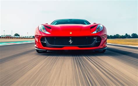 Download Ferrari 812 Superfast, road, 2018 cars, 4k, sportcars, Ferrari ...