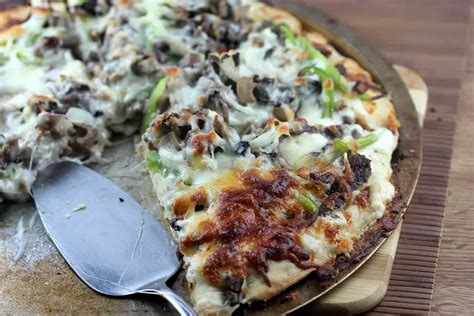 Philly Cheesesteak Pizza Recipe - Cully's Kitchen