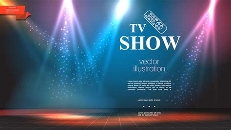 Free Vector | TV show bright colorful background