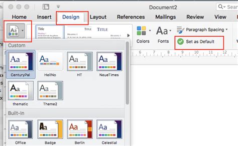 Change Theme Font in Microsoft Word (Mac) 15 - Super User