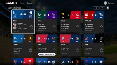 MLB.TV | Xbox® One | Viewing/Navigation | MLB.com