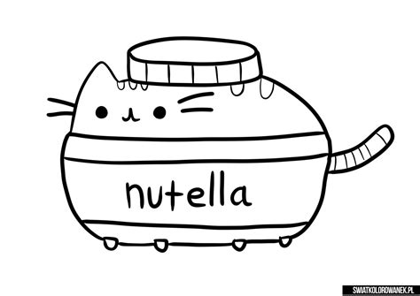 Pusheen Nutella Kolorowanka Stitch Coloring Pages Pusheen Coloring | Sexiz Pix