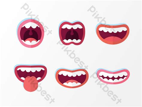 Drawing Open Mouth Design PNG Images | AI Free Download - Pikbest