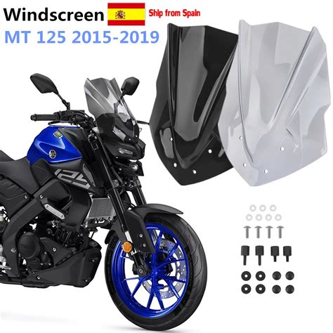 For Yamaha Mt 125 Accessories Mt-125 Mt125 2015 2016 2017 2018 2019 Windscreen Windshield Wind ...