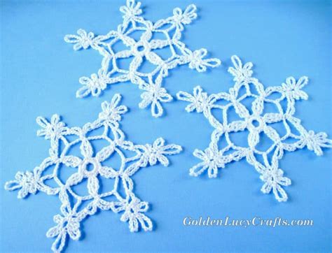 Crochet Snowflake, Free Crochet Pattern – GoldenLucyCrafts