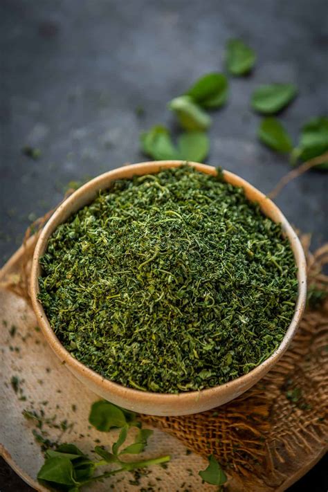 Dried Fenugreek Leaves (Kasuri Methi) Step by Step + Video- Whiskaffair