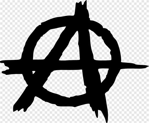 Anarchism Anarchy Symbol, anarchy, silhouette, sign png | PNGEgg