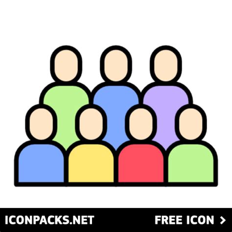 Free Crowd Or Group Of People SVG, PNG Icon, Symbol. Download Image.
