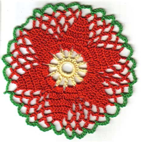 ~ Whizbang Crochet ~: Poinsettia Coaster