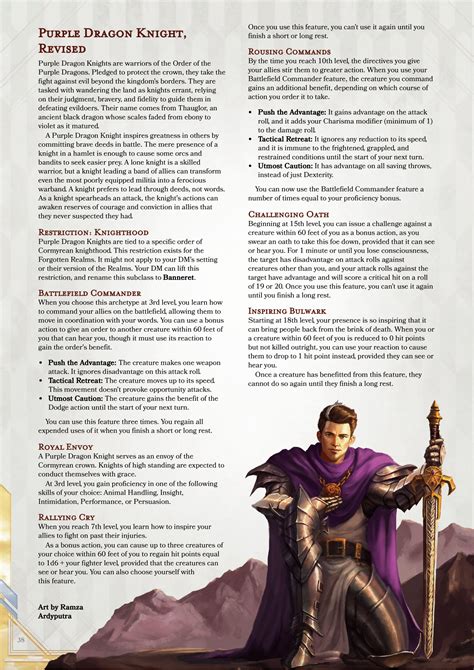 Purple Dragon Knight, Revised, part of my Children of the Dragon compendium (see the link) : r ...