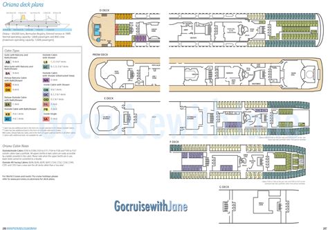 P&O Cruises 2012/2013 Deck plans – GoCruise with Jane