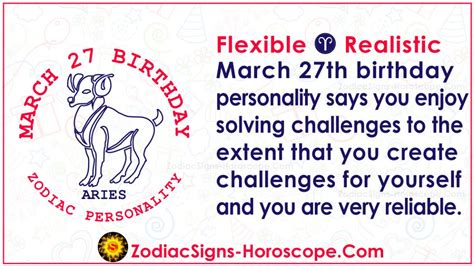 March 27 Zodiac (Aries) Horoscope Birthday Personality and Lucky Things