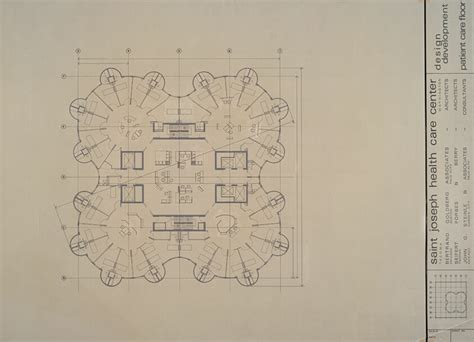 Saint Joseph Hospital, Tacoma: Typical Patient Floor Plan | The Art ...