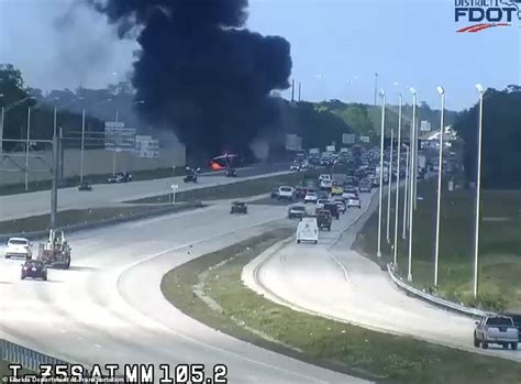 Horrifying footage shows moment plane crashed on Florida highway