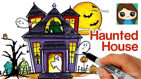 Google search result - cartoon haunted house | Haunted house drawing ...