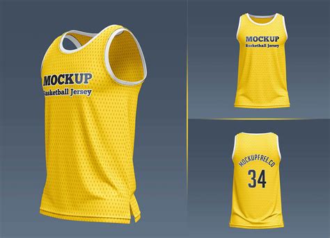 Free Basketball Jersey Mockup PSD Set - Good Mockups