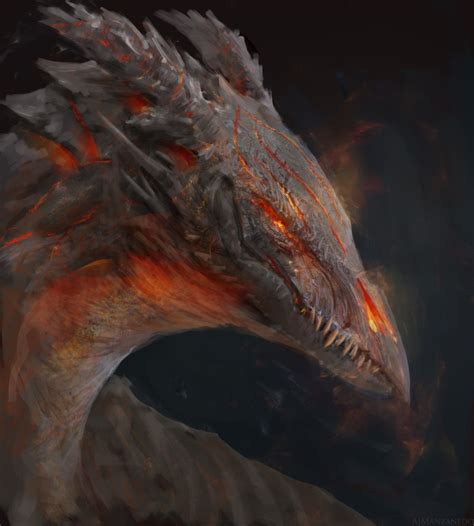 ArtStation - Volcano dragon