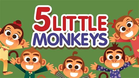 Five Little Monkeys Jumping on the Bed | Nursery Rhymes Song with ...