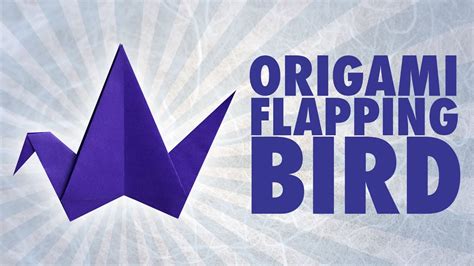Origami Flapping Bird (Folding Instructions) - YouTube