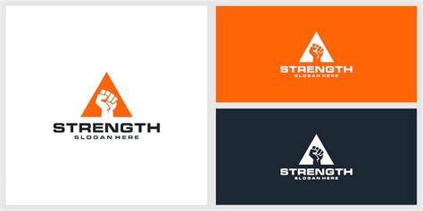 Premium Vector | Strength logo design template