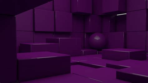 3D Purple Cubes Abstract, HD wallpaper | Peakpx