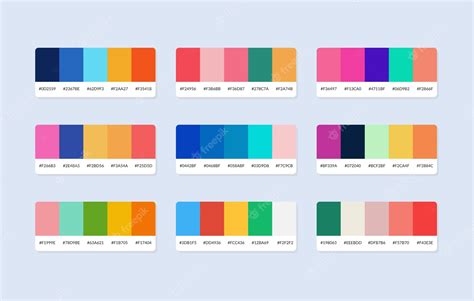 Premium Photo | Pantone colour palette catalog samples in rgb hex