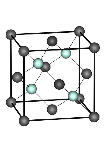 2: Conventional cubic cell of the diamond lattice. Element Lattice... | Download Scientific Diagram