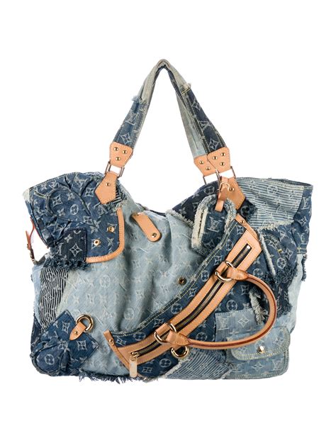 Louis Vuitton Cabby Denim Patchwork Bag - Blue Totes, Handbags - LOU143269 | The RealReal