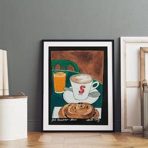 Umbria Italy Art, Italian Cafe Print, Italy Gifts for Women, Cafe Latte ...