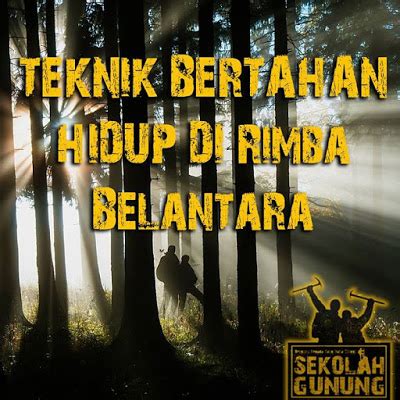 TEKNIK BERTAHAN HIDUP DI HUTAN BELANTARA ~ PECINTA ALAM INDONESIA