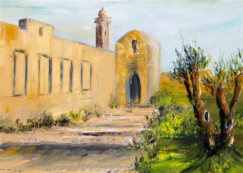 Jerusalem Stone Landscape Painting, Oil Painting Original, Fine Art ...