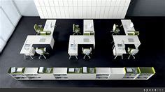spaceist-kompany-white-corner-office-desk-layout Office Layout Ideas, White Desk Office, Office Plan