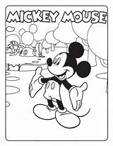 Mickey Mouse Coloring Page7 sketch template