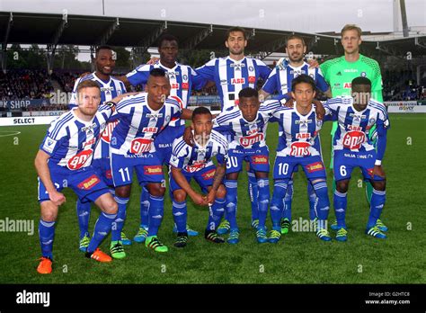 Helsinki, Finland. 26th May, 2016. HJK Helsinki team group line-up ...