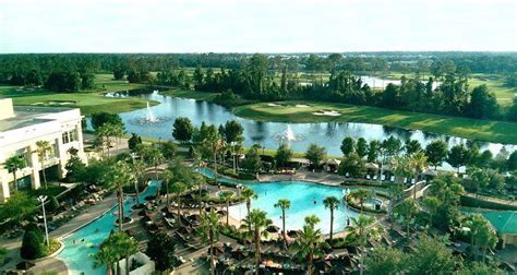 Hilton Bonnet Creek Resort In Orlando Florida at Disney World | Pool, lazy river & water slide ...