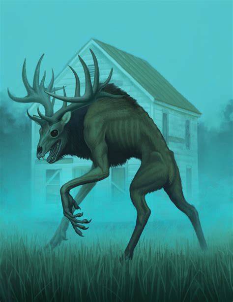 Deer Monster — Dane Cozens | Creature concept art, Dark creatures ...