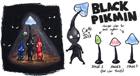 Black Pikmin (Original Design Concept) by Lasercraft32 on DeviantArt