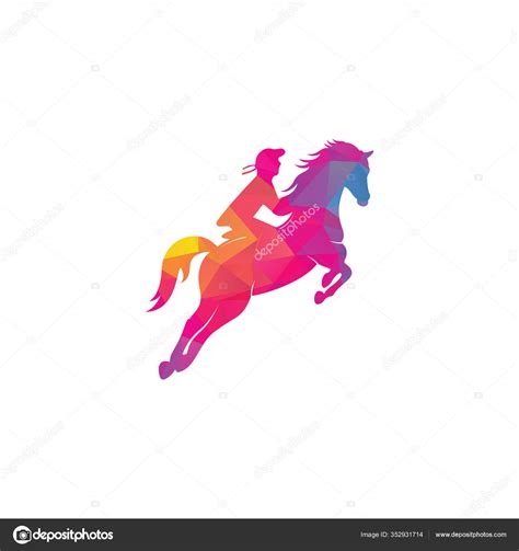 Racing Horse Jockey Logo Design Icons Equestrian Sport Logo Jockey ...