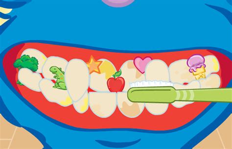 Brush Those Teeth game activity for young children at the sesame street website. | Educação ...