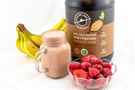 Whey Chocolate Strawberry Protein Shake - Stellar Labs®