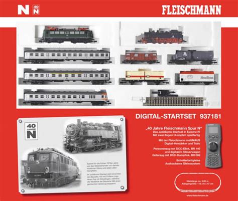 Fleischmann 937181 - Jubilee Startset "40 Years of Fleischmann N-gauge" with two trains