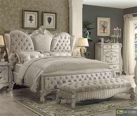 victorian Traditional Bedroom Set MCACB21130 | Upholstered bedroom set ...