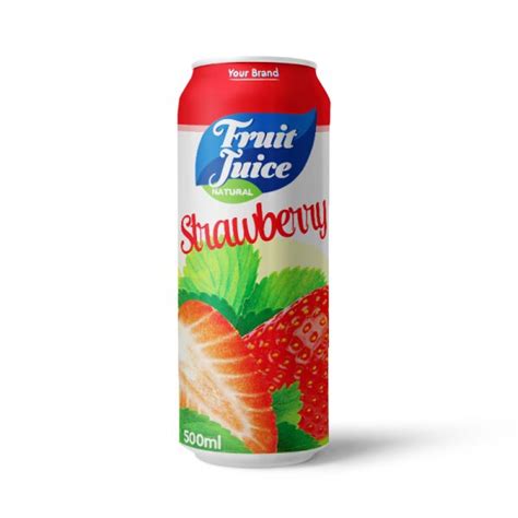 Strawberry Juice Drink 500ml Can - Tan Do